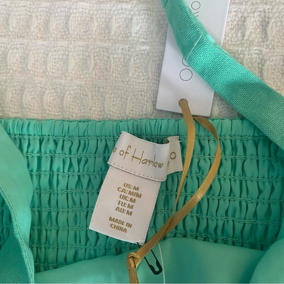 House of Harlow mint green matching pants and crop tank set Medium NWT - Picture 3 of 8
